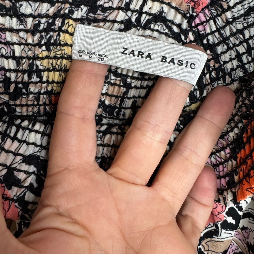 Zara Multicolor Floral Zebra Mini Skirt - Picture 2 of 4